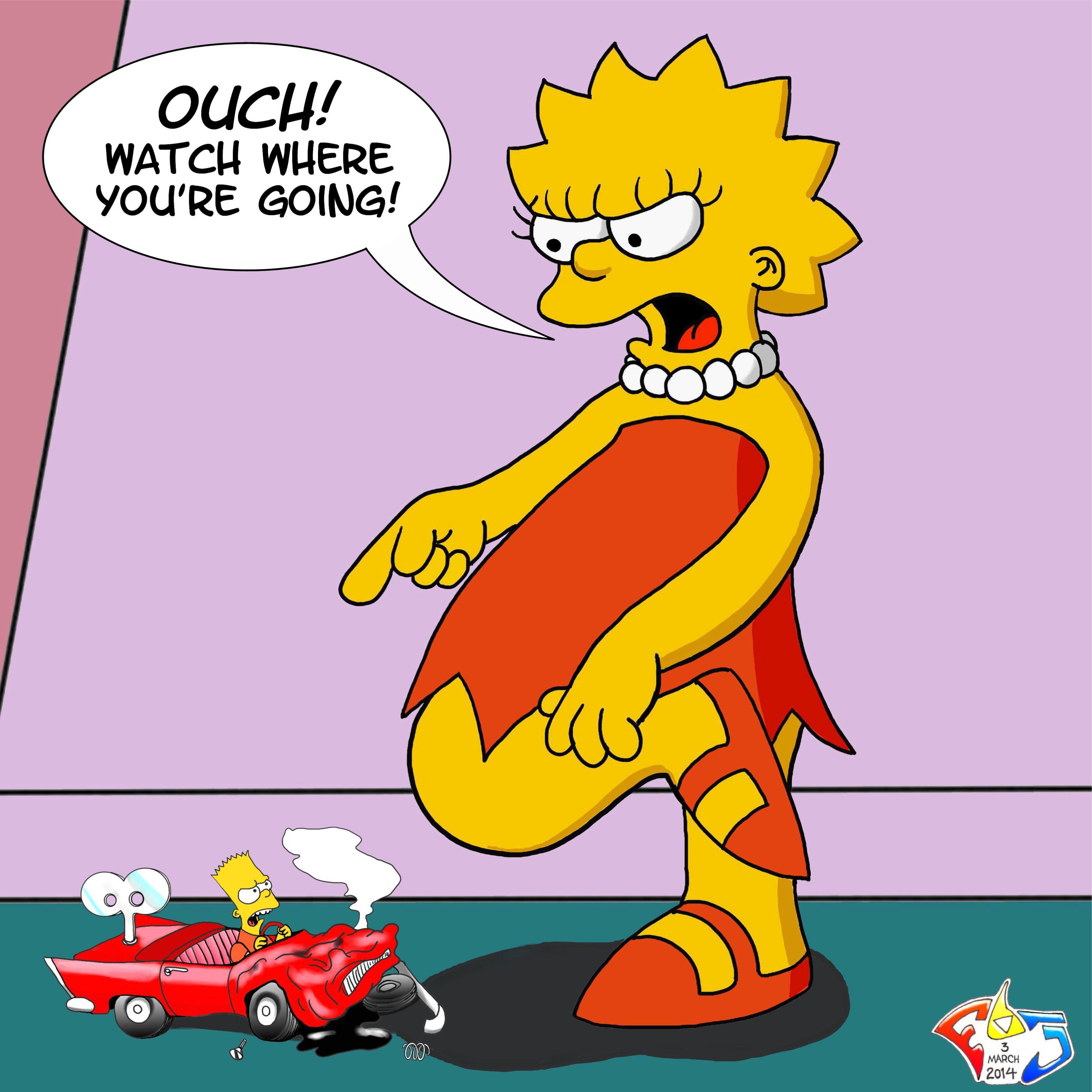 Bart's car accident 