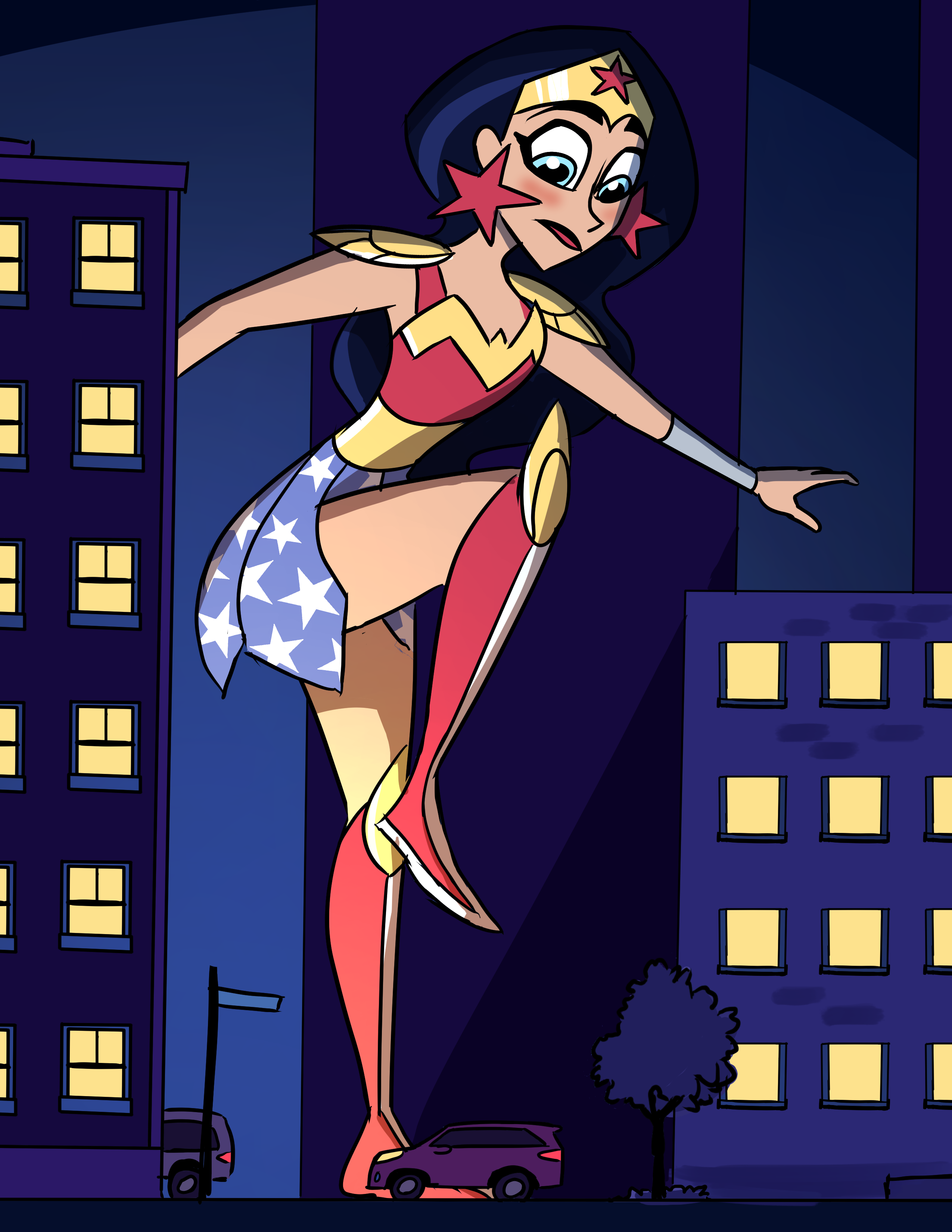 DC Super Hero Giantesses Wonder Woman.