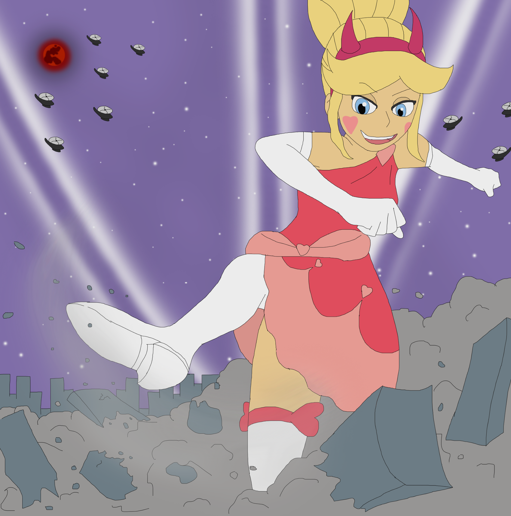 It fits them just like I was hoping. star butterfly blood moon ball dress.....